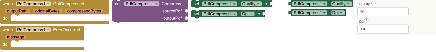 PdfCompress blocks